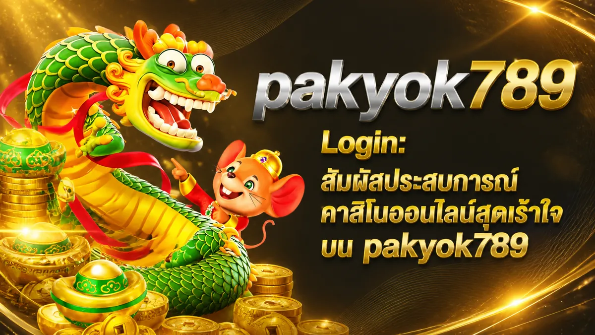 pakyok789 เว็บตรง เล่นง่ายบนมือถือ 2026